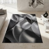 thumbnail of Teppich Schlafzimmer Wellenmuster Elegant Waschbar Strapazierfähig Wohnzimmer Esszimmer Schwarz 120x170 cm – INN von Kadima Design