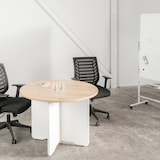 thumbnail of Rocada silla respaldo malla y asiento rojo