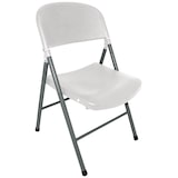 thumbnail of Bolero klapstoelen van kunststof en staal in wit, 2 stuks
