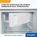 thumbnail of Exquisit Kühlschrank KS16-4-H-010E weiss | 120 l Nutzinhalt | Weiß