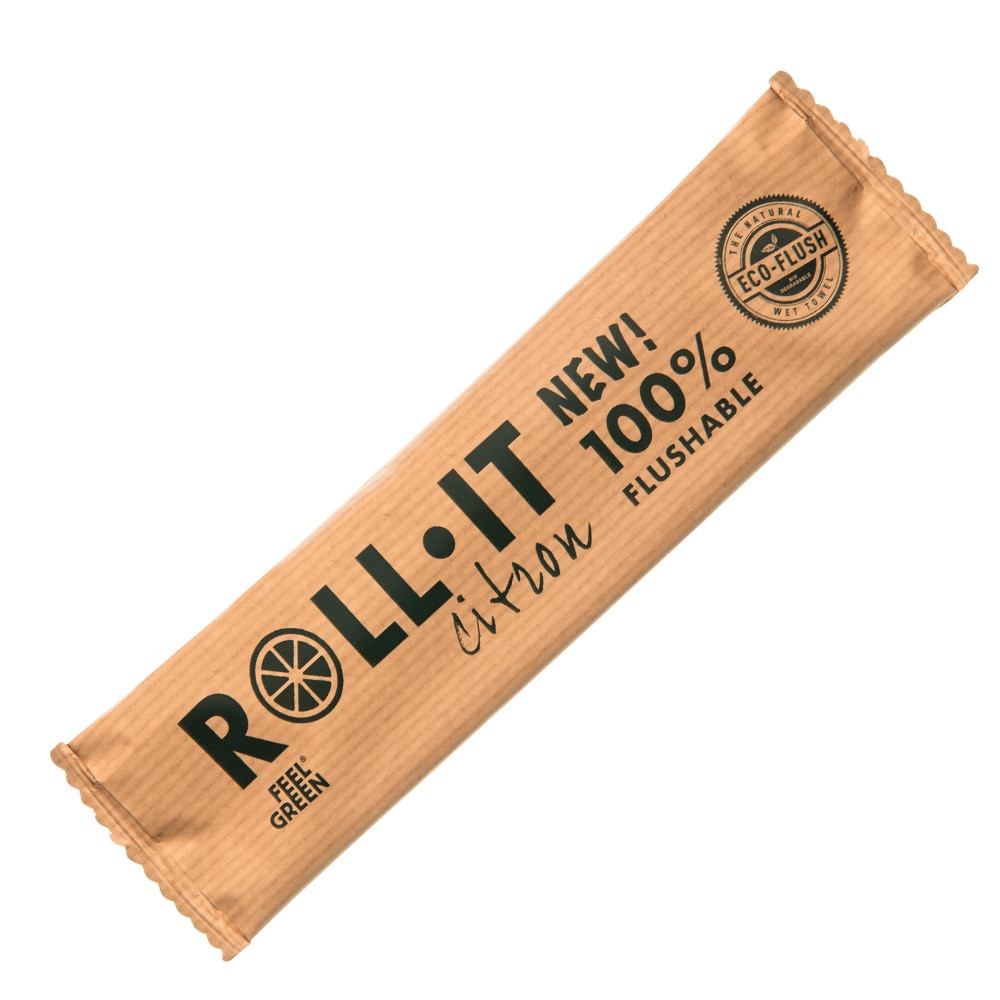 Garcia de Pou 1280 Unités - Rince-Doigts Flushable 'Roll-It - Feel Green' 50 G/M2 14,5X4 Cm Blanc Cellulose