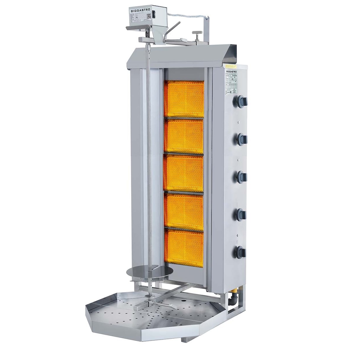 Dönergrill / Gyrosgrill - 5 Brenner max. 100 kg