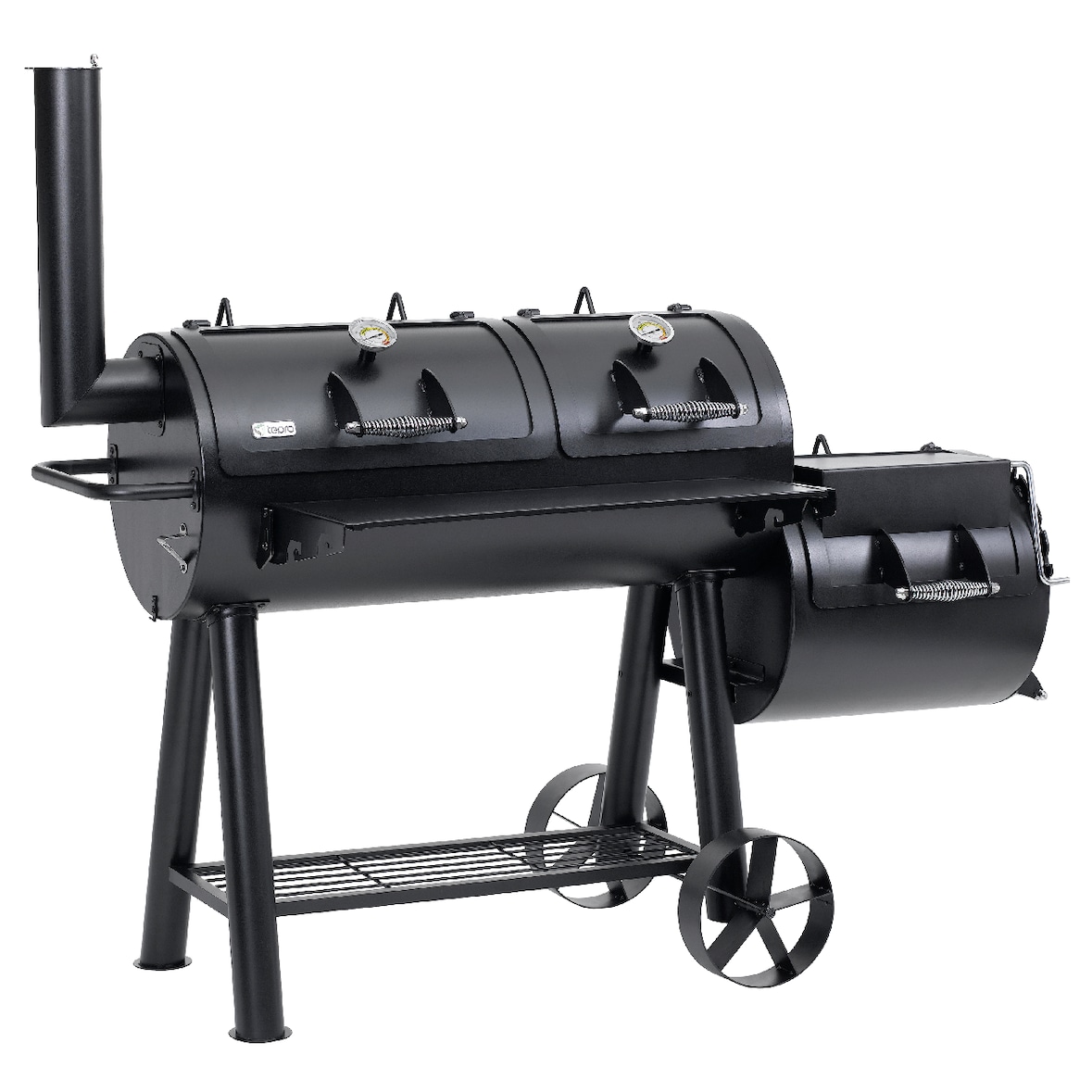 Tepro Massiv Smoker Indianapolis,  Edelstahl, 184 x 153 x 88 cm, schwarz