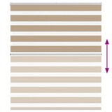 thumbnail of vidaXL Doppelrollo Sandbraun 125x100 cm Stoffbreite 120,9 cm Polyester