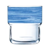 thumbnail of 12x Arcoroc Stapelbecher 0,22 l aus gehärtetem Glas Form BRUSH LOG Blue / Blau von Arcoroc