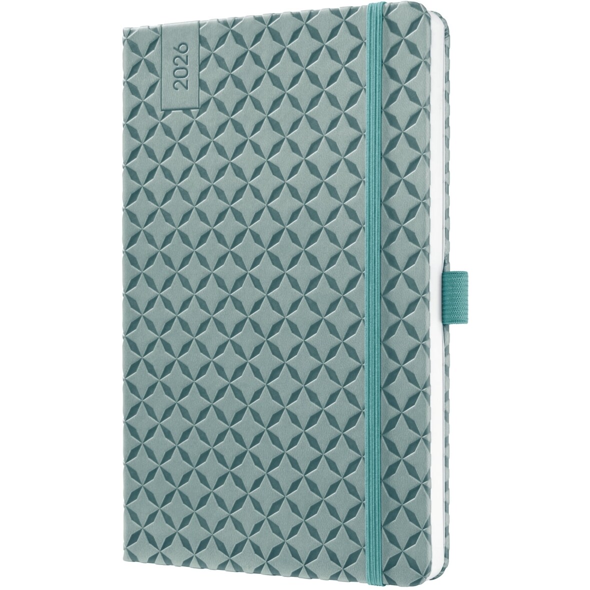 Wochenkalender Jolie ca. A5 Hardcover ocean blue 2026.