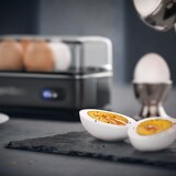 thumbnail of Arendo - SET Toaster FRUKOST mit Eierkocher SIXCOOK Edelstahl Schwarz, Toaster 2 Scheiben, LED-Display, 6 Bräunungsgrade, Brötchenhalter - Eierkocher