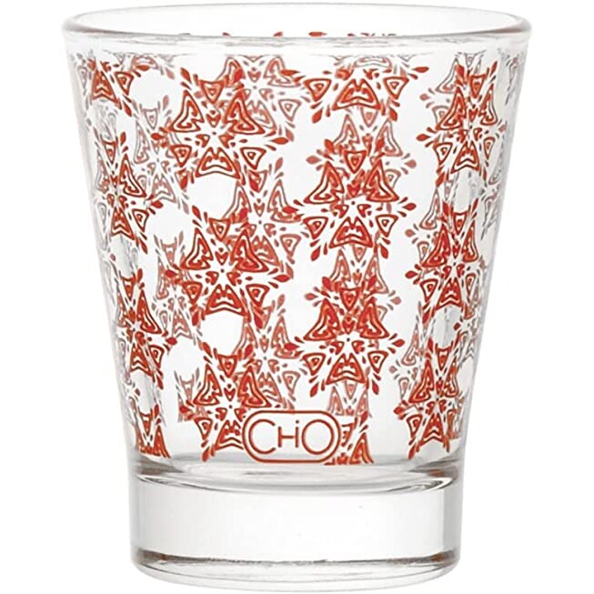 Chio Confezione 6 Bicchieri Grace Rosso Vetro, Trasparente, Cl 8,5