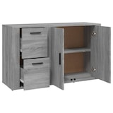 thumbnail of Helloshop26 - Buffet Sideboard Kommode Kleiderschrank Aufbewahrungsmöbel Organizer Küche Wohnzimmer Sonoma-Eiche 100 x 33 x 59,5 cm 02_0036244
