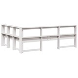thumbnail of vidaXL Kopfteil mit Bücherregal L-Form Weiß 150 cm Massivholz Kiefer