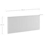 thumbnail of Tête de lit Niebla 140x60 cm Imitation tissu mouton beige