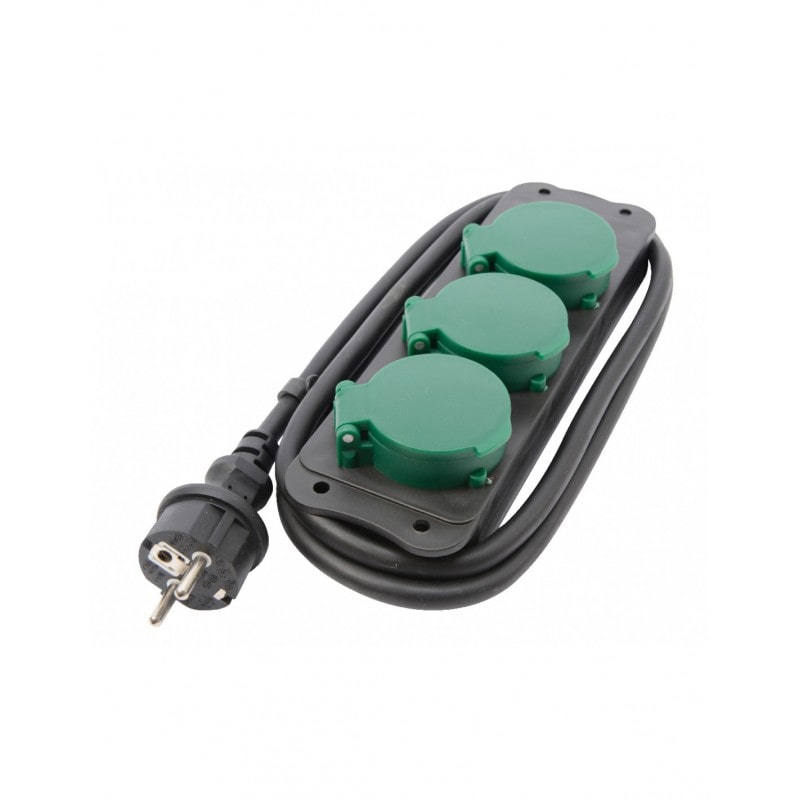 Presa multipla elettrica antispruzzo da esterno