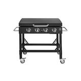 thumbnail of METRO PROFESSIONAL Barbecue a gas Dayton con 4 bruciatori e piastra Plancha, 120 x 68 x 99 cm, copertura protettiva, acciaio sabbiato, nero