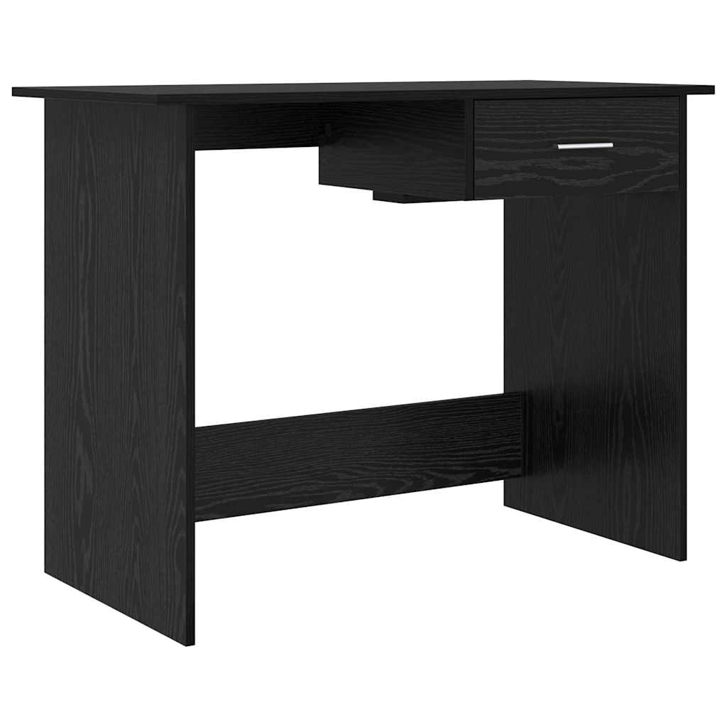 Scrivania in rovere nero 100 x 50 x 76 cm modello Ventura Stella in derivati \u200b\u200bdel legno