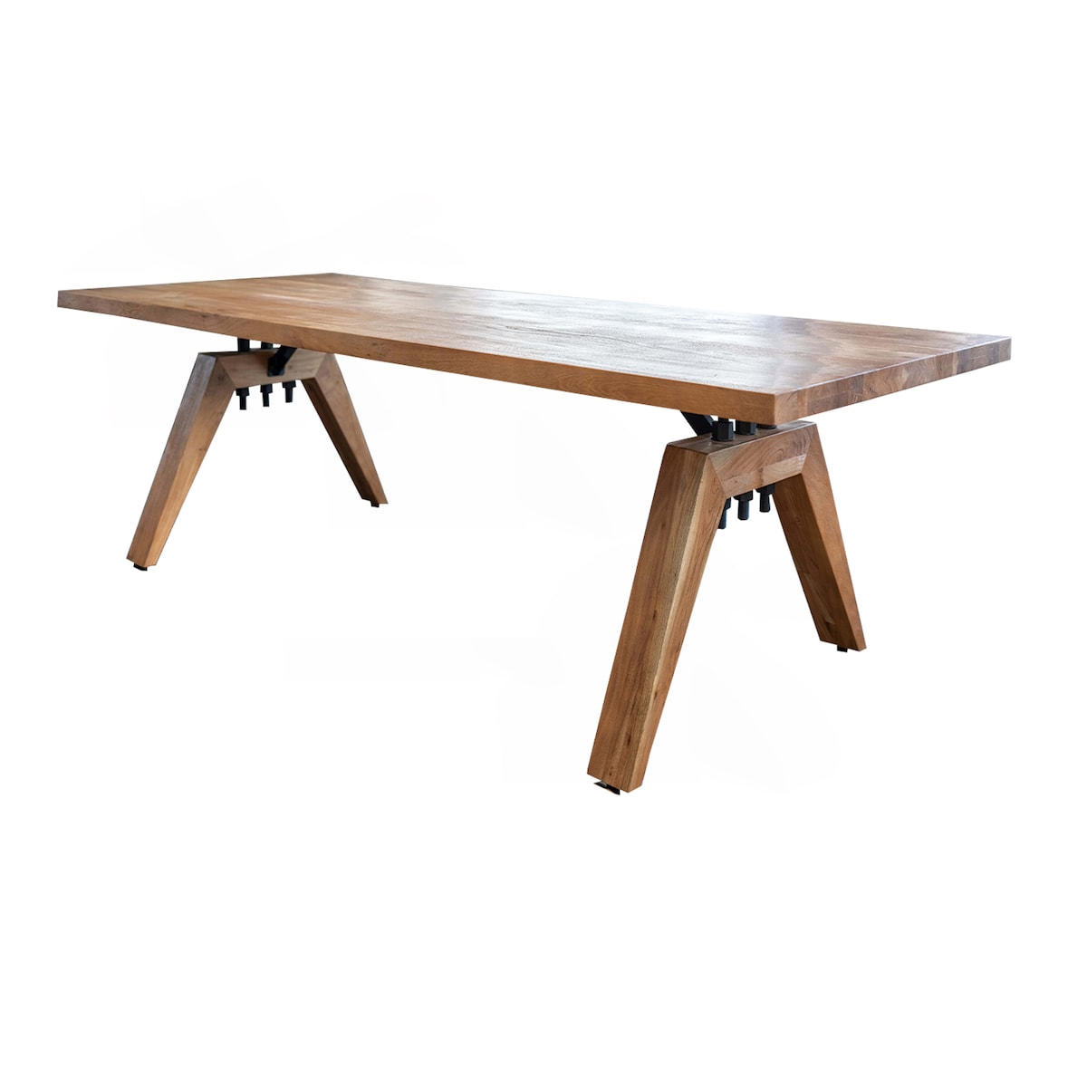 KAWOLA Esstisch WOODY Akazie massiv Gerade Kante 240x100cm