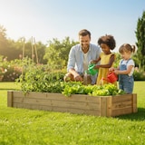 thumbnail of HORTALIA Caixa de cultivo Box XXL30 em madeira tratada para exterior - 200x80x30 cm