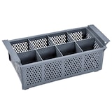 thumbnail of WAS Germany Besteckkorb (9861008), Polypropylen, 42,5 x 20,5 x 15  cm, mit 8 Einteilungen, grau