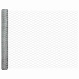 thumbnail of vidaXL Zaunpfosten Silber 25 x 1 m (50 mm Maschen) Stahl