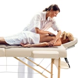 thumbnail of 3 Zonen Massageliege Somwang mit 7,5cm Polsterung und Holzgestellbeige