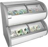 thumbnail of TEFCOLD Zweietagige Gefriervitrine TD500 450l Weiß