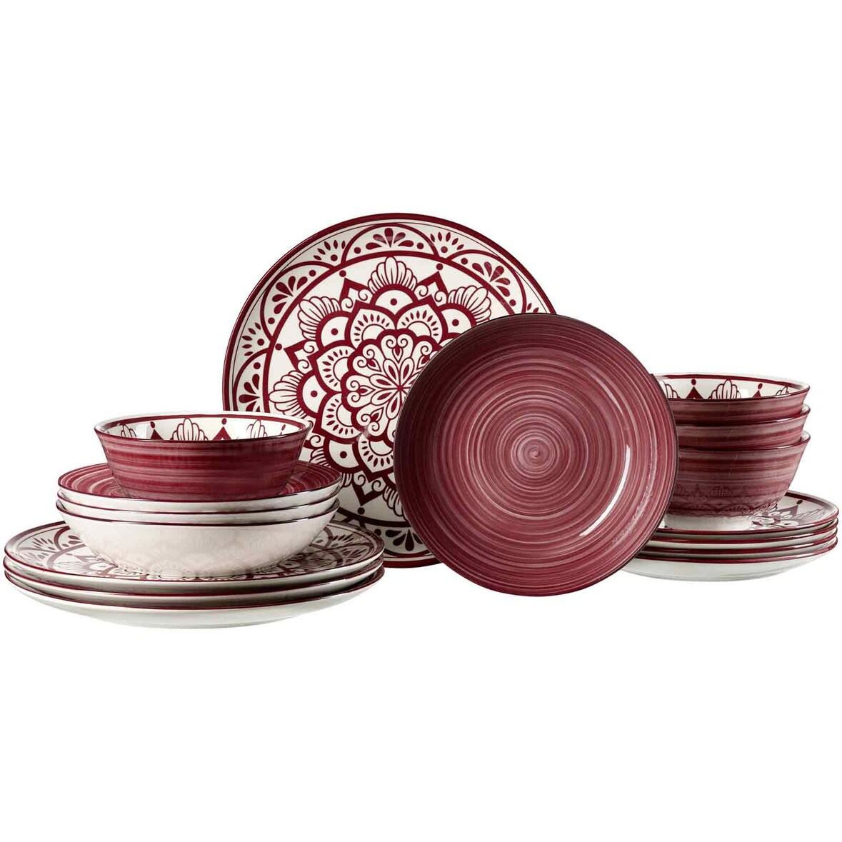 Ritzenhoff & Breker Doha Tafelset 16-teilig Burgund