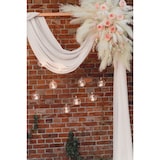 thumbnail of 140cm Musselin Stoff 10m Dekostoff Querbehang Freihanddeko Hochzeit Hochzeitsbogen Hintergrundstoff Fotowand Hintergrund Hochzeitsdeko Ivory Elfenbein