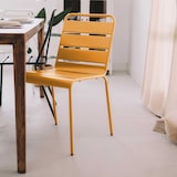 thumbnail of Sedia in metallo giallo