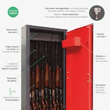 thumbnail of ARREGUI Braco ARM100335 Armero de Acero para 10 Escopetas, Armero para Rifles Cajón Interior, Caja Fuerte para Armas, ESPAÑA, PORTUGAL: no homologado