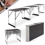 thumbnail of Multifunktionstisch, 3-teilig, Alu, 3 x 100 cm x 60 cm, Tapeziertisch, pro Tisch 4-fach höhenverstellbar, Raburg Olli