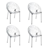thumbnail of SIESTA EXCLUSIVE Lot de 4 chaises d’extérieur Crystal Transparent