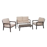 thumbnail of Set HWC-L64, set salotto da giardino set salotto da giardino, metallo ~ rivestimento bianco panna