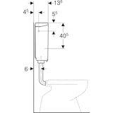 thumbnail of Geberit Aufputz-Spülkasten AP140.300 tiefh m 2-Mengen-Spülung weiß-alpin