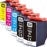 thumbnail of Kompatibel 5er Set Epson Kiwi, T02G7, 202XL, C13T02G74010 Druckerpatronen Tinte von D&C