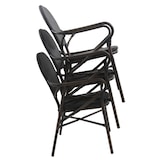 thumbnail of Essentials Tango Bistrostuhl Textil – Wenge-Schwarz Mesh