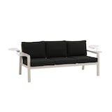 thumbnail of Tarrington House Conjunto muebles de exterior Picton de 4 piezas, acero, 2 sillones individuales, 1 sofá de 3 plazas, 1 mesa de centro, antracita