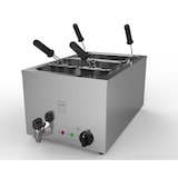 thumbnail of METRO Professional Cozedor de massa elétrico GNC1025, aço inoxidável, 35,4 x 63,3 x 44,6 cm, 25L, 3200 W, 3 cestos, prateado