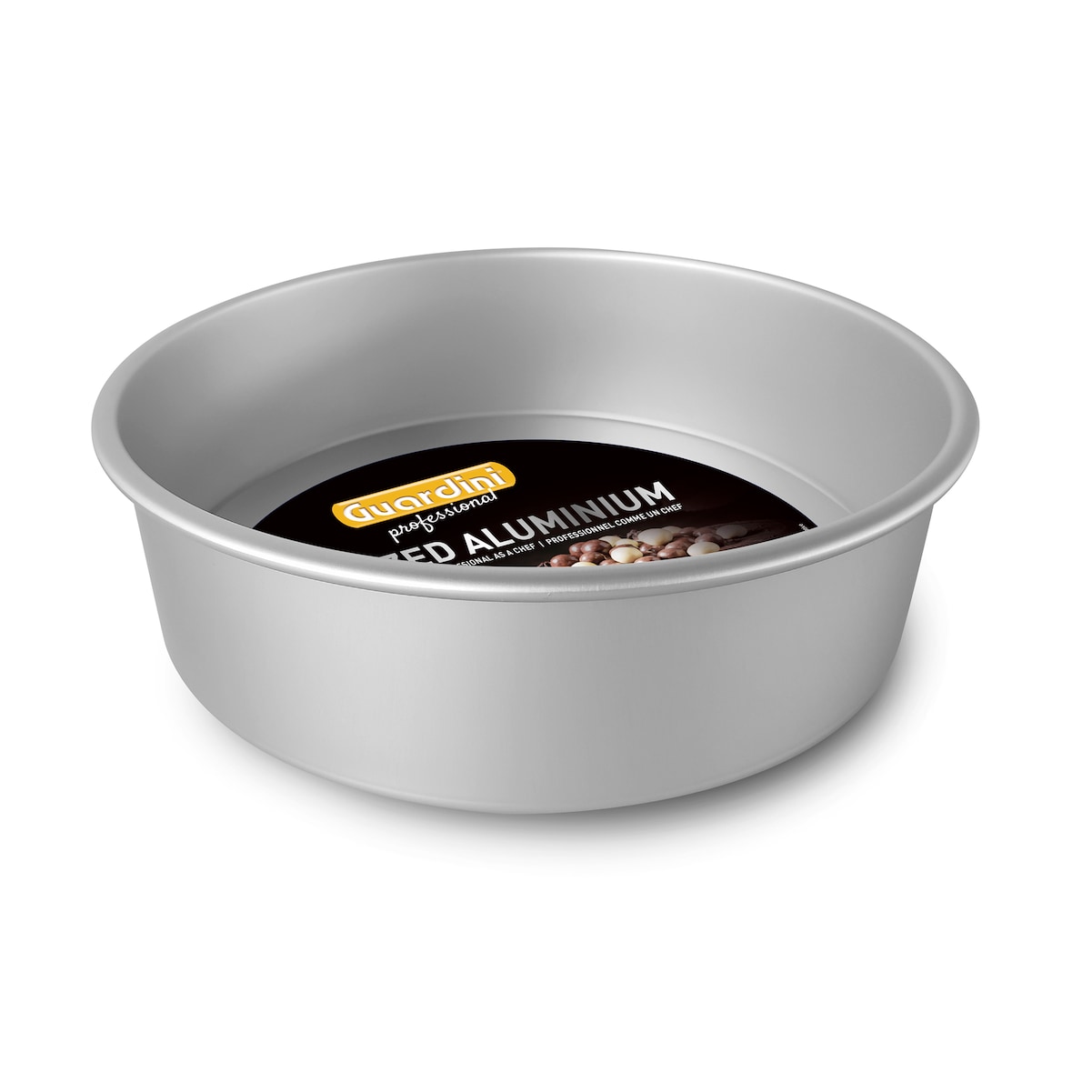 Guardini Tortiera liscia 20 cm con fondo smontabile alluminio anodizzato argento