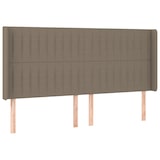 thumbnail of vidaXL Kopfteil mit Ohren Taupe 203x16x118/128 cm Stoff