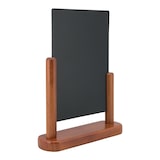 thumbnail of Securit® Tischtafel "Elegant" A6 – Holz mit lackierter Mahagoni-Oberfläche