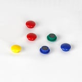 thumbnail of SIGMA Magneti, plastica, Ø 2 cm, colori assortiti, 6 unità