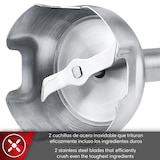 thumbnail of Magefesa Mescolare - Batidora de Mano 750W, Cuchillas Acero Inoxidable, Desmontable, Mango Ergonómico, Velocidad Regulable, Función Turbo