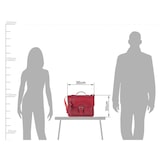 thumbnail of Ruitertassen Aktentasche Leder 36cm Damen Herren Business Schule 1 Fach Uni Umhängetasche rot 2141-15