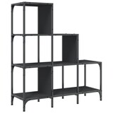 thumbnail of vidaXL Bücherregal Schwarz 92x30x102 cm Holzwerkstoff und Metall
