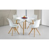 thumbnail of MF - Mesa de Cocina Modelo NURY  (SU) - Fabricada en Madera, Tapa de Madera Lacada en Blanco 80 x 80 cms -