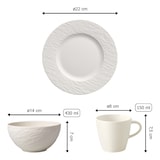thumbnail of Villeroy & Boch Manufacture Rock Frühstücks-Set 6-teilig weiß