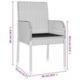 thumbnail of HELLOSHOP26 - Mueble comedor de jardín 7 piezas ratán gris y cojines 02_0014897
