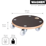 thumbnail of WAGNER Pflanzenroller/Transporthilfe MAXIGRIP Ø 29 x 8,5 cm, Schichtholz, wetterfest, max 200 kg, DE Ware - 20135101