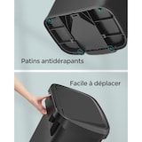 thumbnail of Helloshop26 - Pattumiera da cucina da 50 litri pattumiera a pedale in metallo con coperchio grande e alta nera 12_0007193