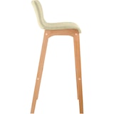 thumbnail of Conjunto de 2 bancos de bar Hover tecido Natura creme