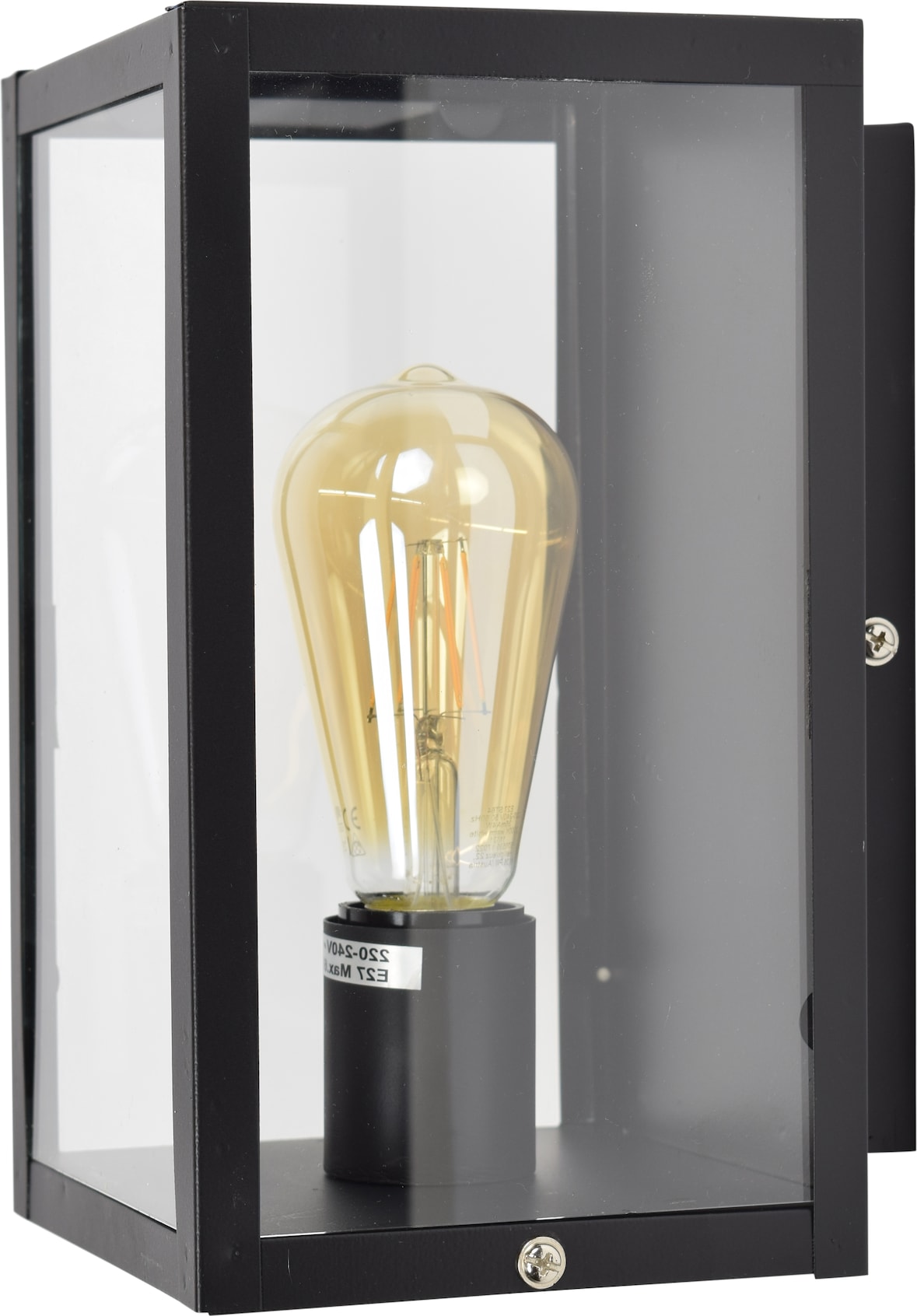 Wandleuchte Loft Vintage schwarz
